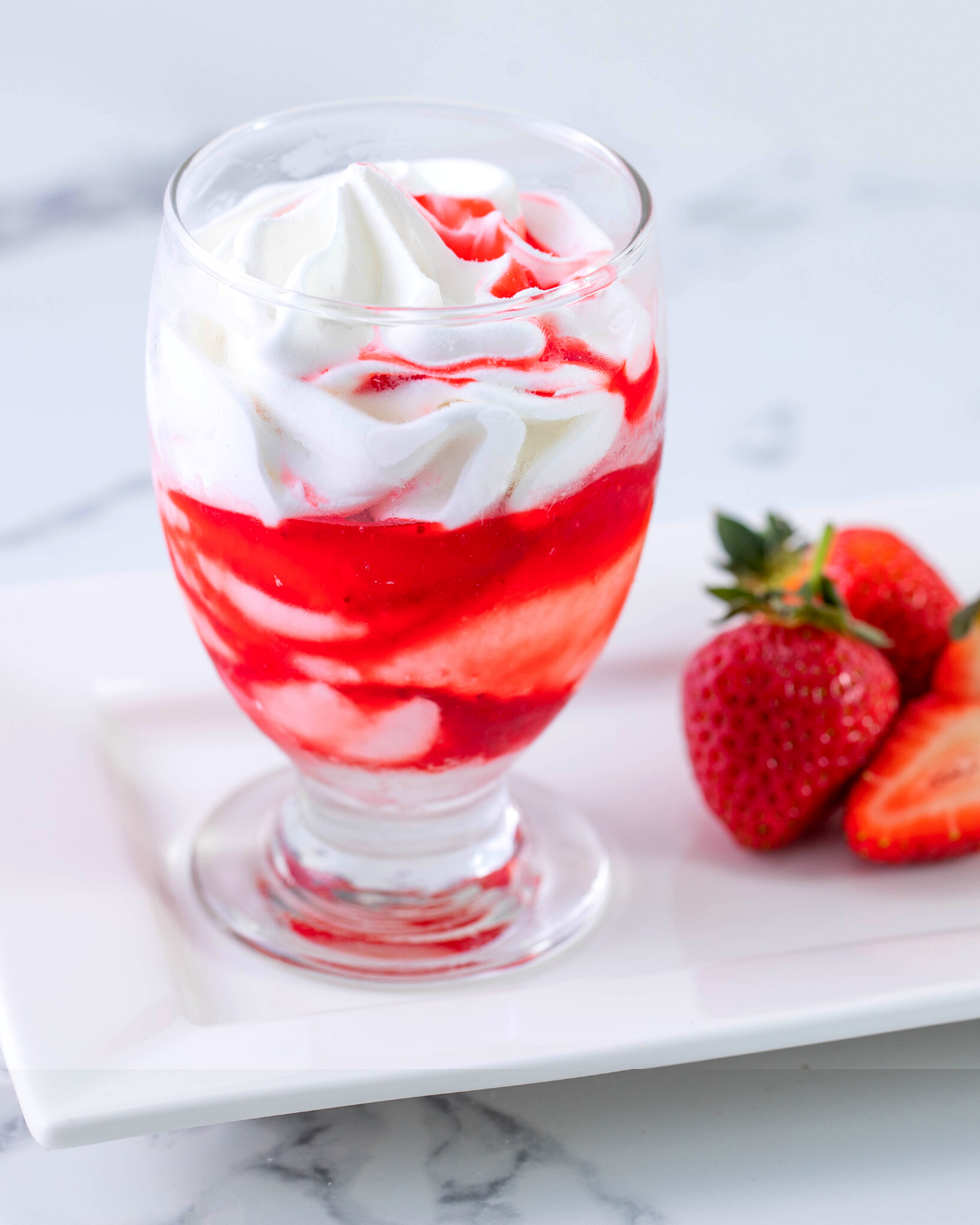 Strawberries and Cream Sundae