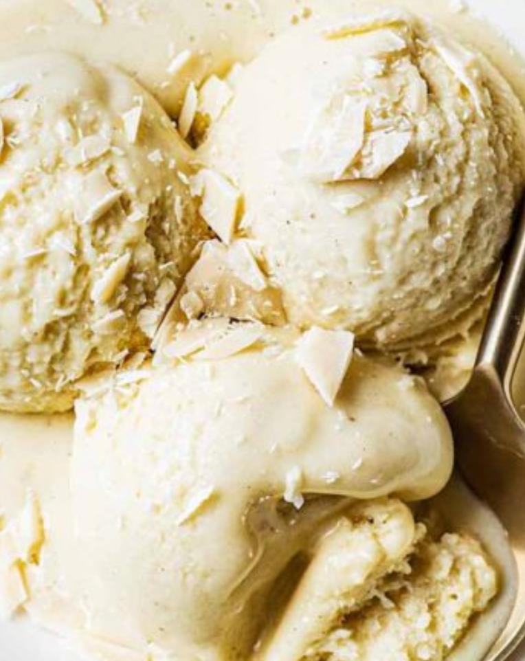 Double White Chocolate Ice Cream